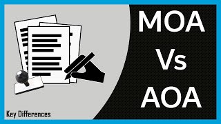 Memorandum of Association MOA Vs Articles of Association AOA Differences amp Comparison [upl. by Lonni]