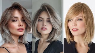 Bob Haircuts For Fine Hair Shoulder Length Bob Haircut Choppy Layered Bob Haircut bobhaircut [upl. by Haldeman]