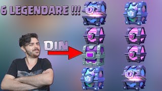 6 LEGENDARE DIN 6 CHESTURI  Chest Opening  Clash Royale Romania [upl. by Denbrook]