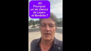 JO Pourquoi un tel silence du duo BardellaLepen [upl. by Aleksandr741]