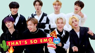 Kpop Boy Group Stray Kids Competes In Our Super Weird Acting Test  Cosmopolitan [upl. by Ennayram392]