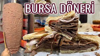 BURSA İSKENDER DÖNERİ BÖYLE YAPILIYOR Kıyma Döner Nasıl Yapılır İskender Döneri Nasıl Yapılır [upl. by Hull275]