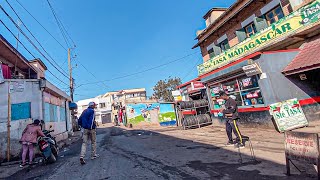 4K Quick walk through backstreets of Antananarivo Madagascar  near Ivato Int Airport [upl. by Anais]