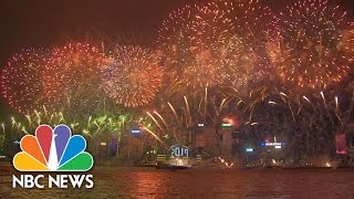 New Year Celebrations Around the World in 2 Minutes  NBC News [upl. by Notrab]