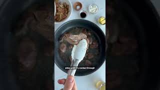 Best Chicken Liver with Bacon and Mushroom Sauce  Munchkin Time [upl. by Sylvia]