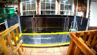 Part 1 DIY acrylic tank 1500gal5700l 125x4x4ft38x12x12m 1000 materials 34 amp 14inch [upl. by Swift]