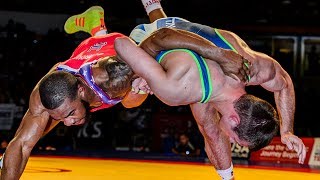 74 KG Finals 2 of 2  Jordan Burroughs vs David Taylor [upl. by Akeber]