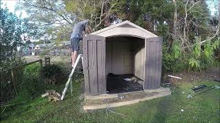 Keter Garden Shed Construction Time Lapse Part 2 Shed Assembly [upl. by Dorren]