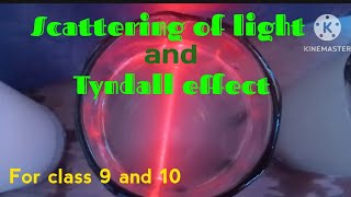 Scattering of lightTyndall effec Class 9 and 10 Ncert [upl. by Riatsila]