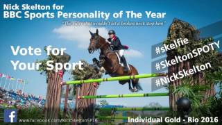 Luisa Zissman votes NICK SKELTON for SPOTY 2016 [upl. by Studdard408]