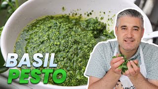 How to Make FRESH BASIL PESTO Like an Italian [upl. by Lapo394]