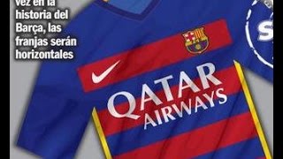 Nuevo kits quotUniformequot del FC Barcelona 201516 PES 2015 [upl. by Yrac127]