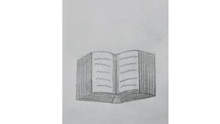 How to draw an open✅💯 book drawing pencil sketch art drawing easy step by step🔥✅tutorial art🔥 [upl. by Cassondra]