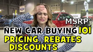 BEST NEW CAR BUYING TIPS in 2024 Prices Rebates Discounts Addendums MSRP The Homework Guy [upl. by Nrubua]