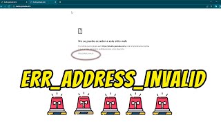 ERR ADDRESS INVALID SOLUCIÓNSOLUTION ERRO DNS WINDOWS 1110 ERR ADDRESS INVALID ACTUALIZADO 2023 [upl. by Yrrep286]