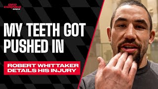 Its not always glamorous Whittaker reflects on loss to Khamzat details teeth injury [upl. by Nisay]