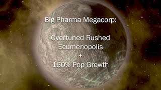 38 Stellaris Builds  Pharma State Overtuned Megacorp [upl. by Edlin]