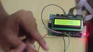 Interfacing of Magnetometer Using ATmega Controller [upl. by Harac]