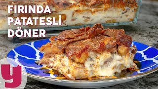 Fırında Patatesli Döner Tarifi  Pratik Tarifler  Yemekcom [upl. by Neel]