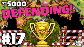 Clash of Clans Epic Defense  Defensive Layouts  Quest to 5000 17 [upl. by Ititrefen]