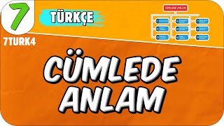 Cümlede Anlam 📙 7TURK4 2025 [upl. by Immot]