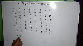 Tips mengerjakan angka koran  pauli kraepelin psikotes [upl. by Ardnasirhc]