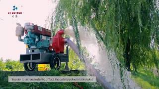 Mobile diesel engine selfpriming pump application  Better Technology CO LTD [upl. by Snah]