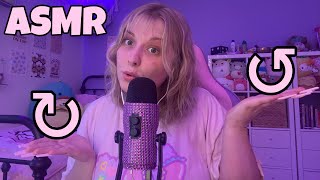 ASMR repeating my intro lots of close up whispers lipgloss pumping and nail tapping 🔁💜✨ [upl. by Nossila]