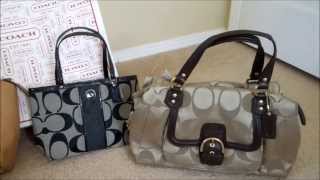 Coach retail handbags vs Coach factory outlet handbags [upl. by Klepac147]