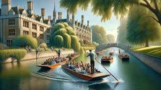 Punting in Cambridge  England UK [upl. by Fabri]