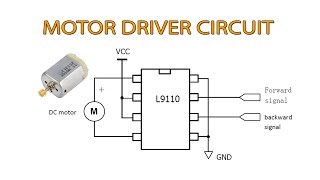 DC MOTOR DRIVER CIRCUIT WITH L9110 IC [upl. by Jennilee811]