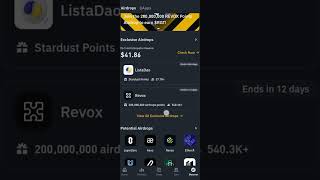 Binance LISTA Airdrop Session 3  Binance New Airdrop LISTA dao  How to join [upl. by Blackburn]