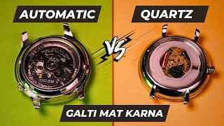 Which watch is better🔥  Quartz vs Mechanical vs Automatic  Watch Movements Explained [upl. by Krusche41]