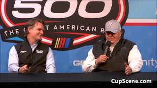 NASCAR 2022 Daytona 500 PreRace Jeff Gordon Rick Hendrick [upl. by Grover]