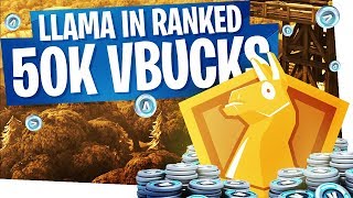 Playing for 50000 VBucks  WE GOT A LLAMA IN NEW RANKED MODE  Fortnite Solo Showdown [upl. by Vullo]