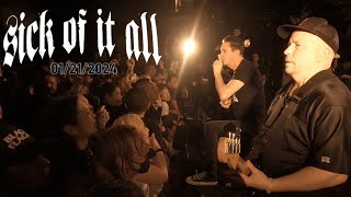 SICK OF IT ALL 01212024 JAPAN TOUR 2024 FINAL [upl. by Nothgierc767]