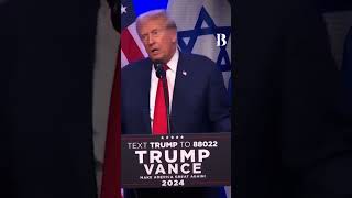 Moment Trump Sends Direct Message to Hamas Supporters In America america [upl. by Elrebmik464]