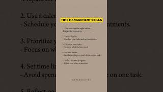 Time management skills [upl. by Haseefan440]