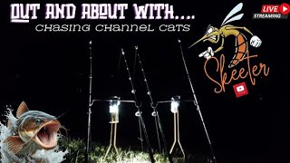 The Skeeters Catfishing Chasing Channel Catfish [upl. by Gona884]