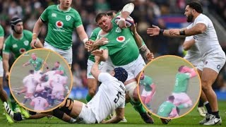 CONTROVERSY as TMO Misses Likely RED CARD Tackle On Tadhg Furlong By Ellis Genge [upl. by Stent]