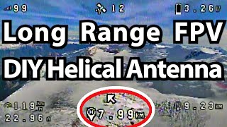 DIY Helical Antenna For Long Range FPV  CHEAP amp EASY [upl. by Angelo628]