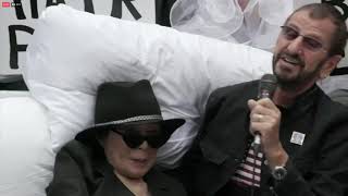 Yoko and Ringo recreate bedin protest [upl. by Arand]