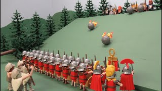 Romains VS Germains  la bataille de Teutoburg  Stop motion Playmobil [upl. by Perlman860]