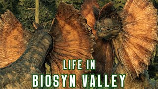 DILOPHOSAURUS Life in Biosyn Valley Episode 12 4k  Jurassic World Evolution 2 [upl. by Yekim]