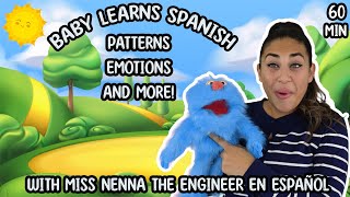 Baby Educational Spanish Video about Emotions and more with Miss Nenna the Engineer  All in Spanish [upl. by Hecht]