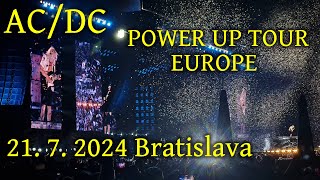 ACDC POWER UP TOUR EUROPE 2024  2172024  BRATISLAVA Slovakia  Staré letisko Vajnory [upl. by Aihsema]