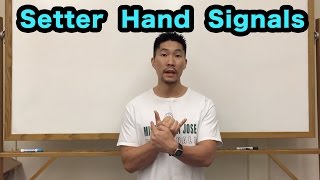 Front Row Setter Hand Signals PART 12  Volleyball Tutorial [upl. by Rhu362]