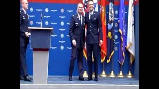 Collin Tuthill Air Force commissioning ceremony [upl. by Alyakem]