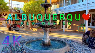 Albuquerque Old Town Walk before Sunset New Mexico USA 4KUHD [upl. by Waldman]