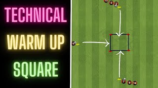 Technical Warm Up Square  FootballSoccer [upl. by Nitsreik]